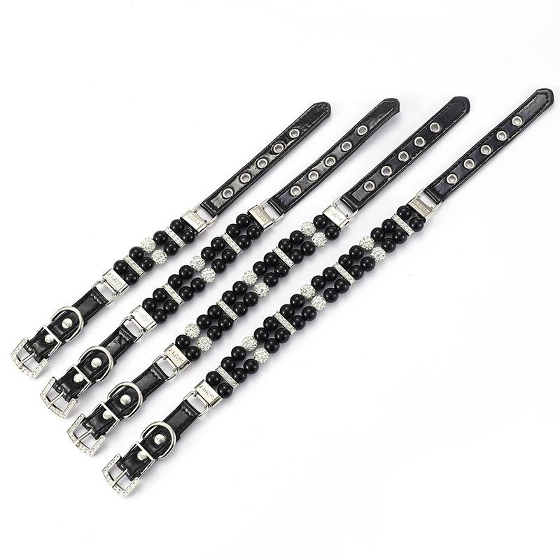 Pearl Pet Collar Artificial Pearls Rhinestone Dog Collar For Cat Necklace Wedding Party