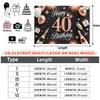 Party Backdrop Birthday Stars Crown 40Th Photo Booth Background Wall Decor