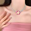 Frangipani Beads Clavicle Chain Korean Style Bohemian Jewelry Cute Flower Necklace  Summer