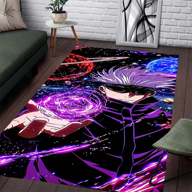 Jujutsu Kaisen Pattern Carpet - Anti-slip Kitchen and Outdoor Carpet, Home and Bedroom Decoration, Birthday Gift