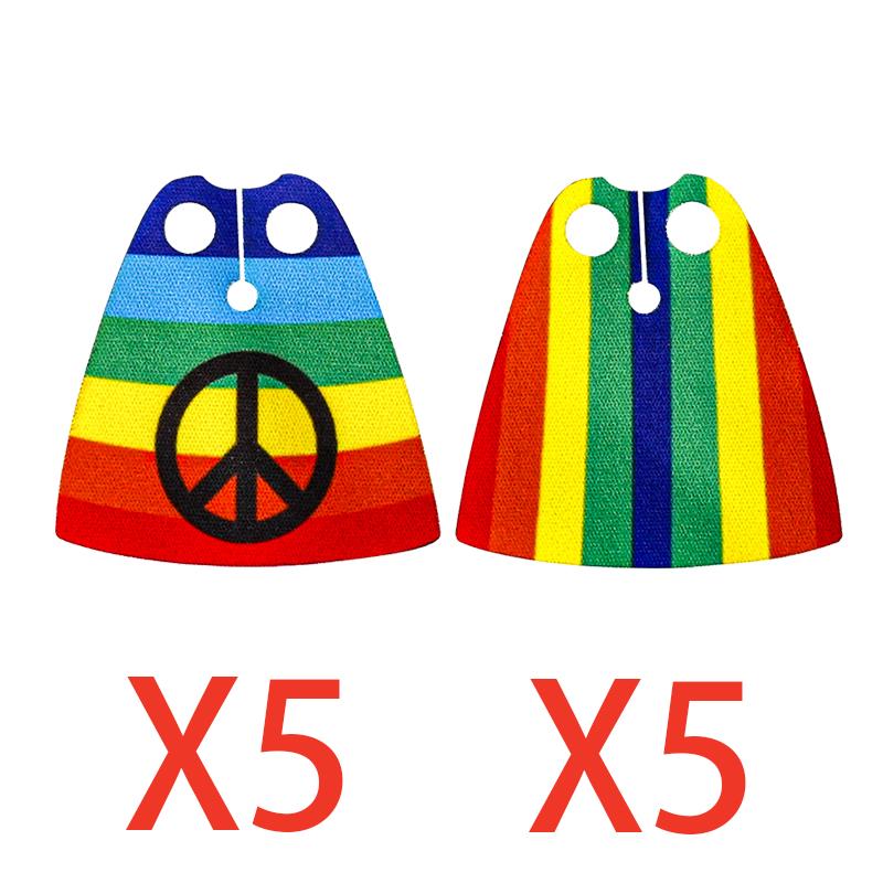 MOC Średniowieczne Wojskowe Klocki Budowlane Mini Klocki Figurki Wojowników Prezenty Kolorowy Nadrukowany Płaszcz Zbroja Tarcza Akcesoria Zabawka DIY