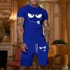 Men's Loose Fit Short Sleeve T Shirt and Shorts Set Casual Two Piece Outfit Comfortable Summer Wear Breathable Fabric Suitable for Outdoor Activities