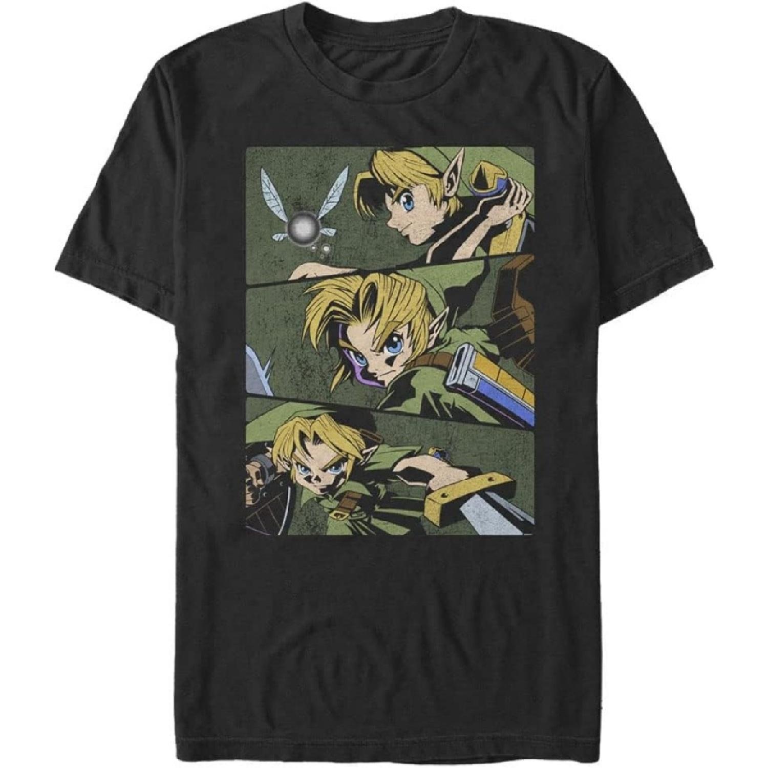 Nintendo Mens Anime SliceT-Shirt S