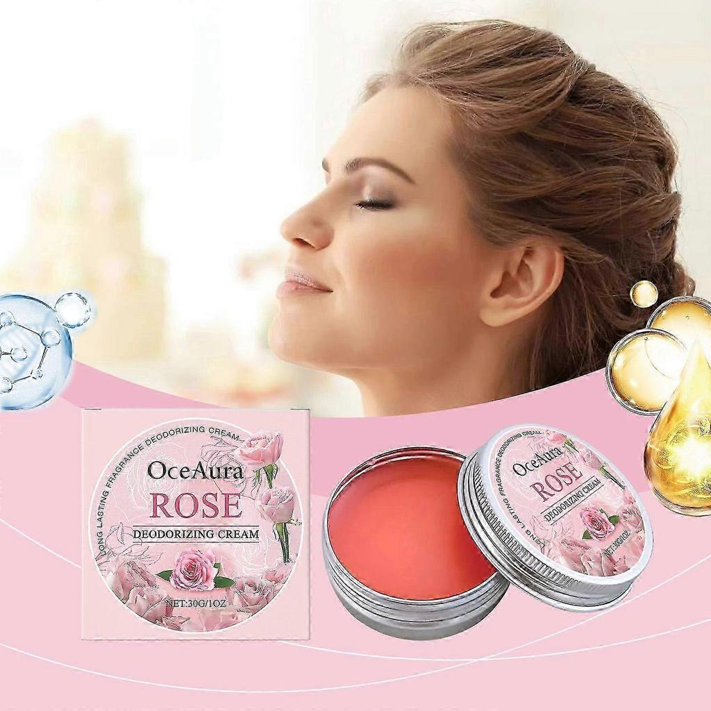 Oceaura Rose Body Cream Deodorizes, With A Gentle Formula Of Peony And Lily Plant Extracts. It Is Portable, Refreshing And Non-Sticky