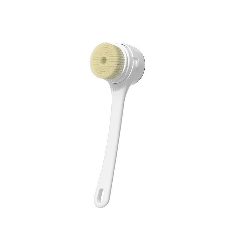 

Cepillo de ducha eléctrico con mango largo, limpiador corporal impermeable para baño