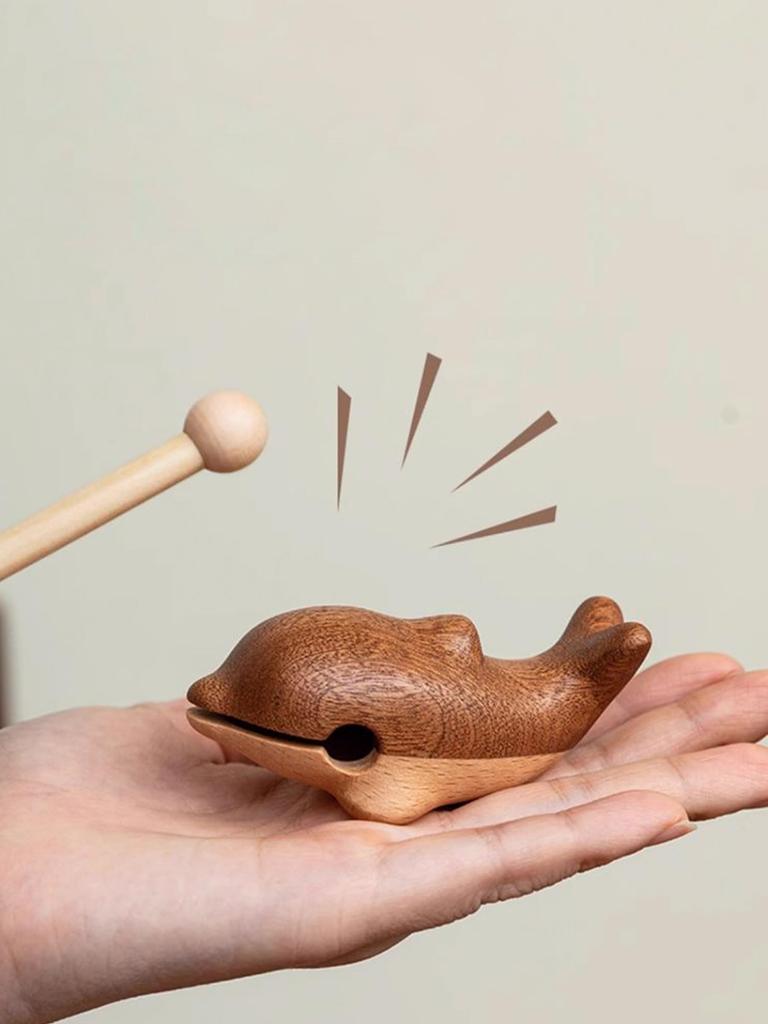 Mokugyo Mokugyo Mokugyo Drum Buddhist Altar Instrument Healing Goods Gift Cute (wooden Fish) (wooden Fish)