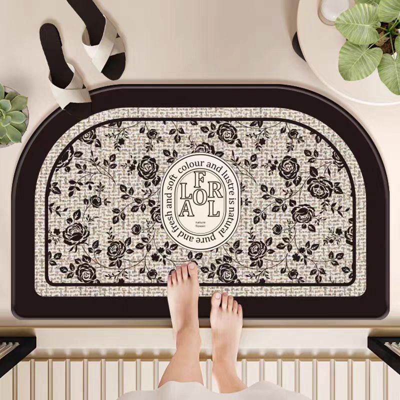 Nordic Style Diatomaceous Earth Bathroom Mat: Wear-Resistant, Dirt-Resistant, Water-Absorbent, Non-Slip.