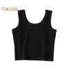 Damen Tank Tops Rundhalsausschnitt Ärmellos Slim Fit Unterhemd Einfarbig Camisole Hochelastische Bottoming Tops