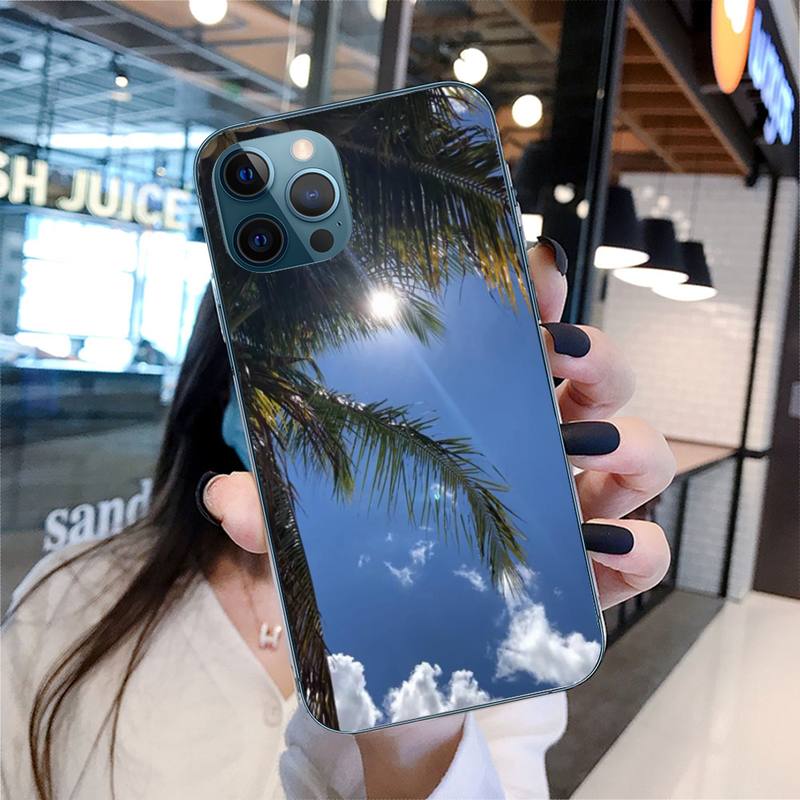 Green Plants Phone Case For Iphone 11 12 13 14 Pro Max 7 8 Plus X Xr Xs Max Se2020 Mini Case