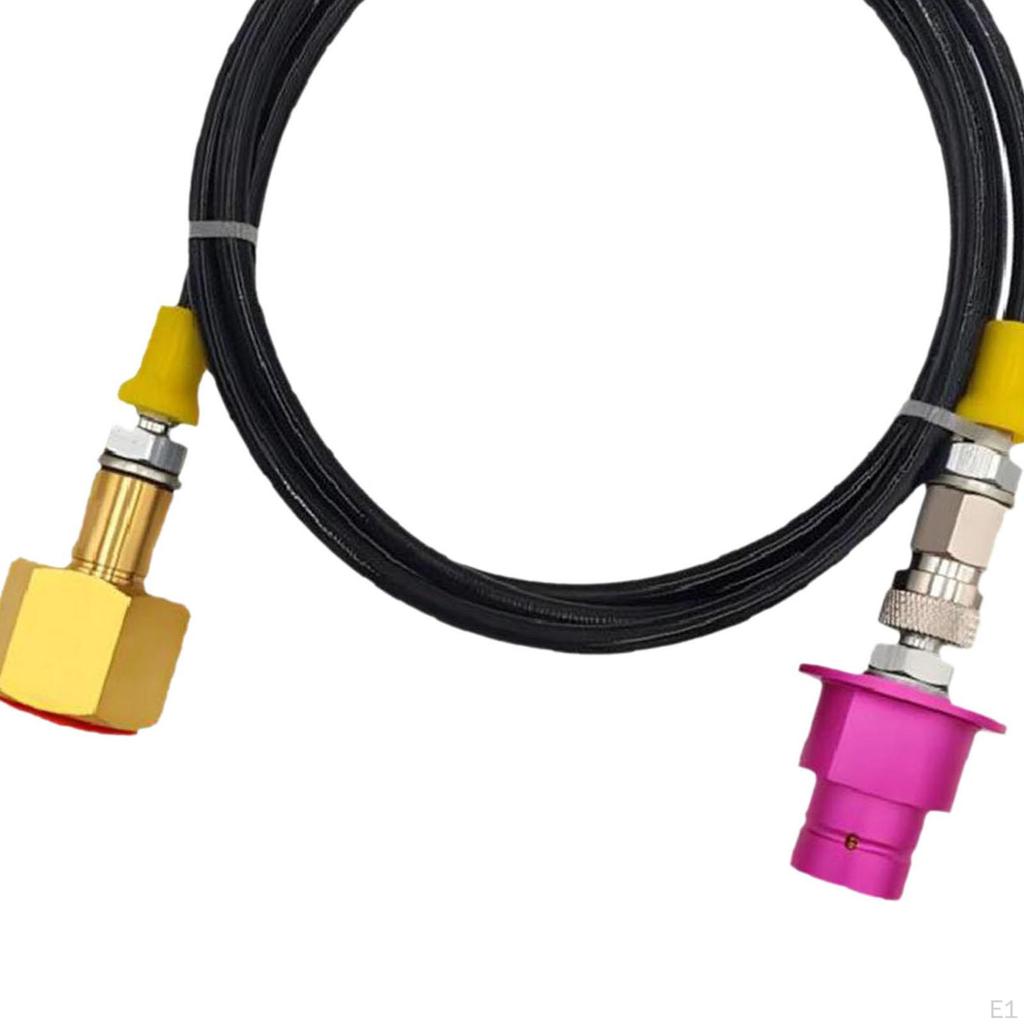 CO2 Adapter Zylinder Nachfüllschlauch Direktanschluss, Verbindungsrohr, Aluminium