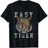 Easy Tiger verwaschenes lässig-schickes Grafik-T-Shirt für Damen