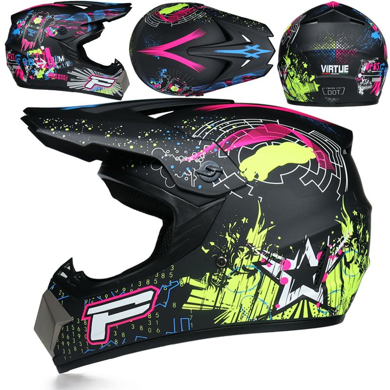 Cartoon Children Motorcycle Helmets Boy Girl dirt bike atv motocross off road racing helmet