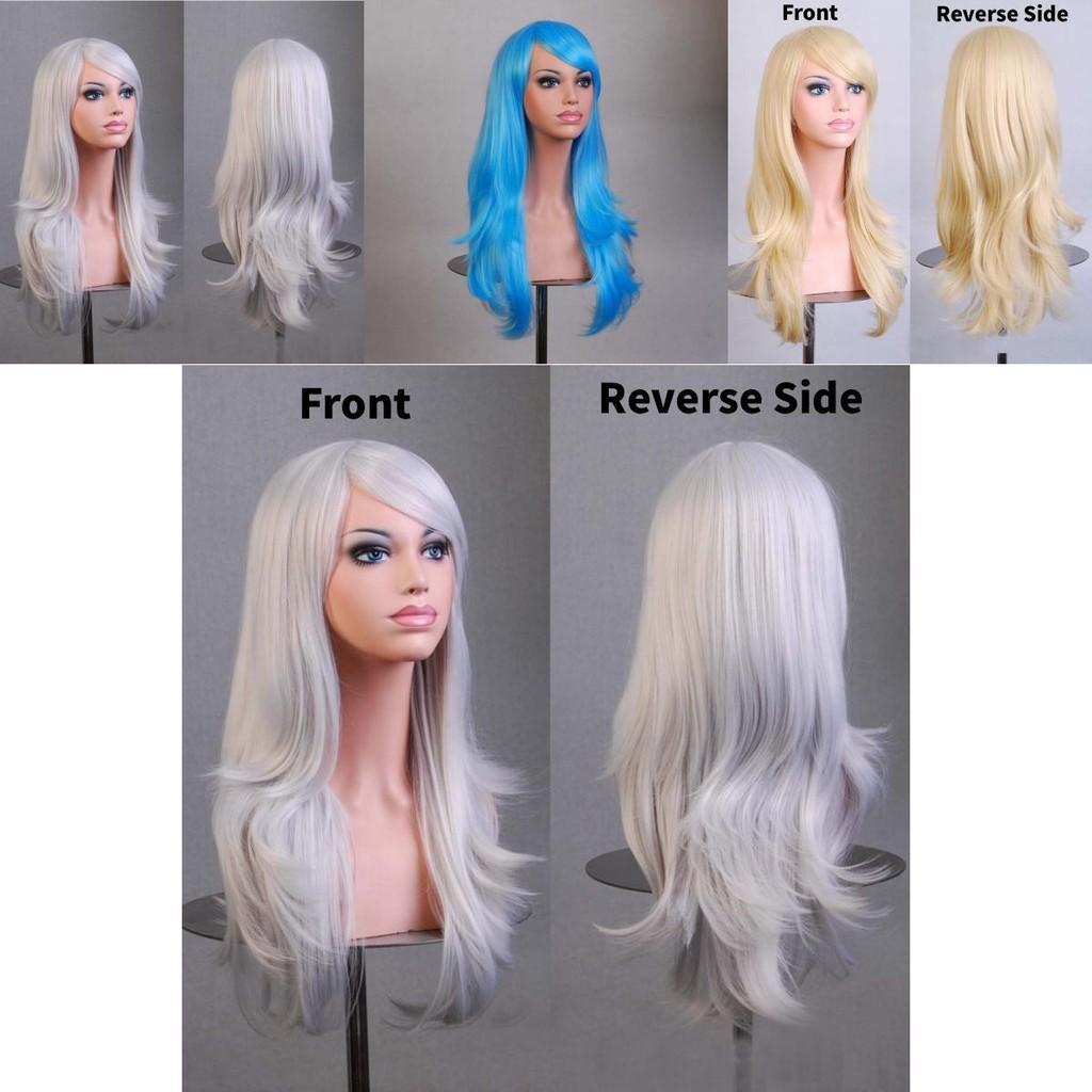 Cross Border Anime Cosplay Wavy Wig With Heat Resistant Fiber For Women