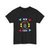 New York 6 Graphic Tee | Retro Subway Signage, Colorful Arrows, Cotton T-Shirt