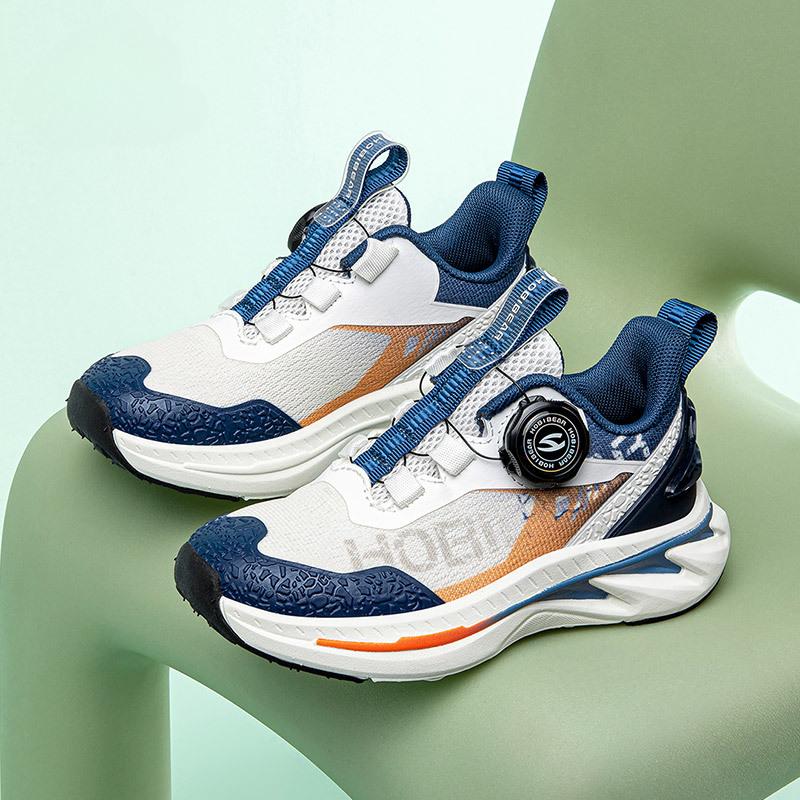 Fashion Brand Spring Boys And Girs Sports Shoes Mesh Breathable Student Casual Sneakers Shock-absorbing Children's Running Shoes