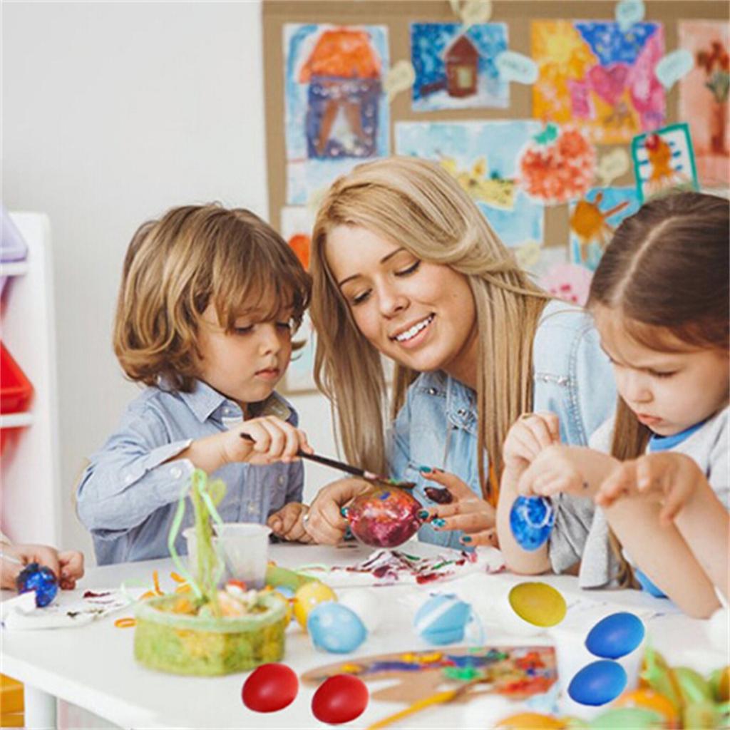 Easter Eggs Children's DIY Painting Simulation Plastic Diy Eggs Decorated Eggs
