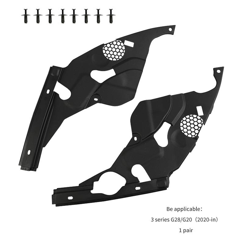 

1 pai Car Front Engine Compartment Protective Cover For BMW 3 Series G20 G28 2020 2021 2022 2023 Dustproof Headlight Black 1 Pair