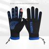 New Men's Gloves for Winter Riding and Driving Plus Velvet Thickened Warm Waterproof Cold and Anti Slip Touch Screen Outdoor Sports