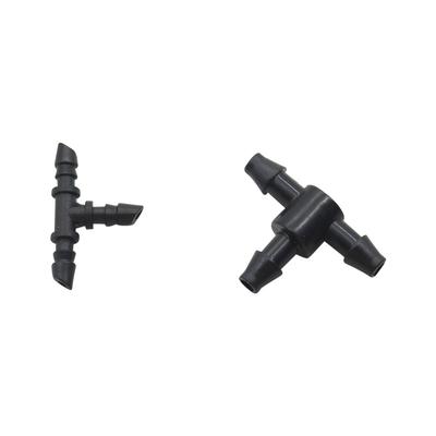 Conector de Manguera en T de Barb 3mm,4mm Fontanería de Riego Accesorios de Tubería Adaptador de Tubo en Forma de T Unión de Manguera Divisor de 3 Vías 20 Piezas