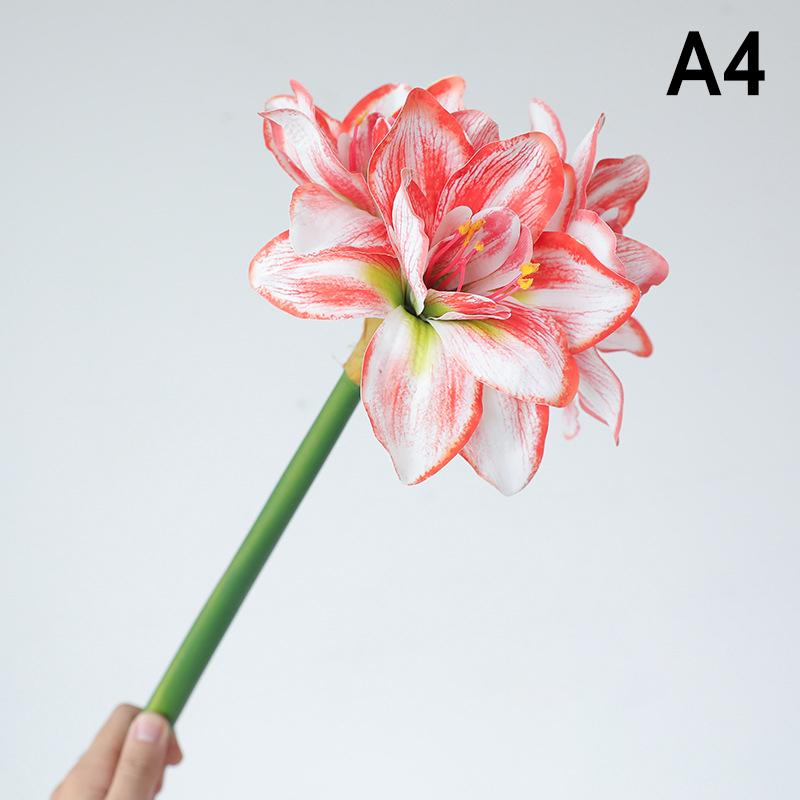 63Cm Clivia Vermilion Aranjament Floral Artificial pentru Nuntă Ornament pentru Acasă Living Hol Hotel
