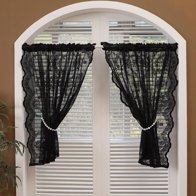 Door Curtain Princess Wind Dream Screen Curtain Balcony Living Room Study Dining Room White Window Screen Door Curtain Partition