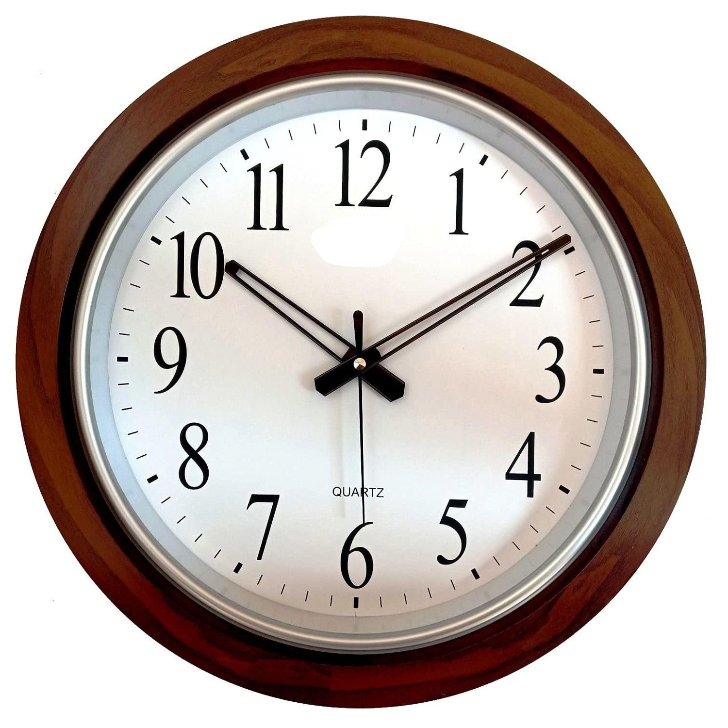 

Деревянные аналоговые настенные часы 18 дюймов (42 X 42 см) Дом Большой Размер Гостиная Холл Спальня Стильные Часы