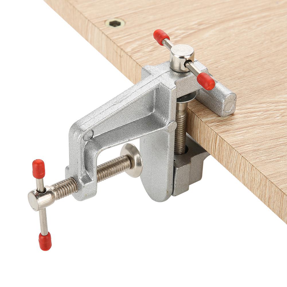 Bench Vise, Aluminum Alloy   Table Clamp Vice Small Table Clamp Jewelry Carving Tool Table Vise   Vise with   Jaw for Watch Sculpture