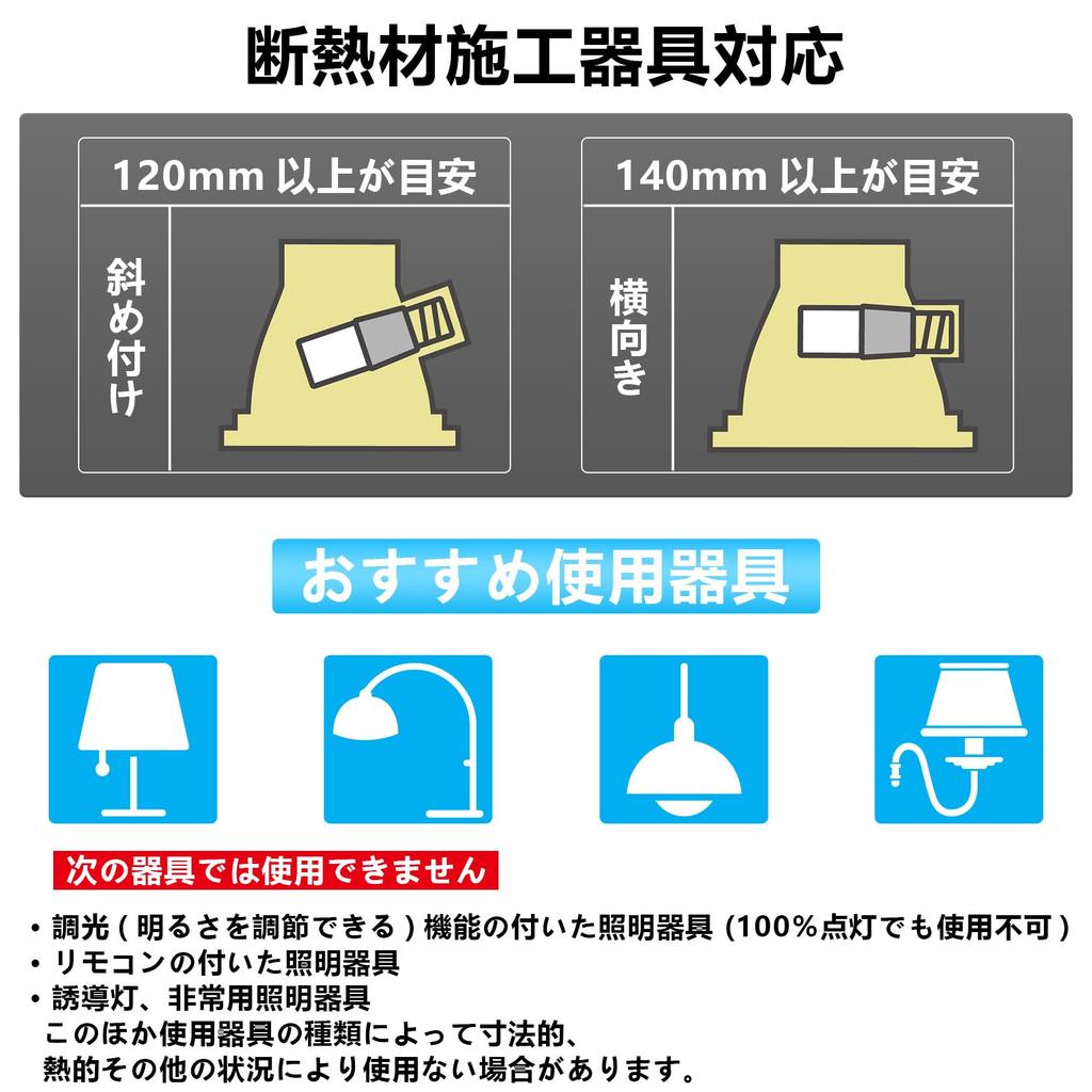 ORALUCE LED Bulb, T-type, E26 Base, 60W Equivalent, Warm White (3000k), 8W, 810LM, Omnidirectional, Non-dimmable, Suitable for Insulated Fixtures,