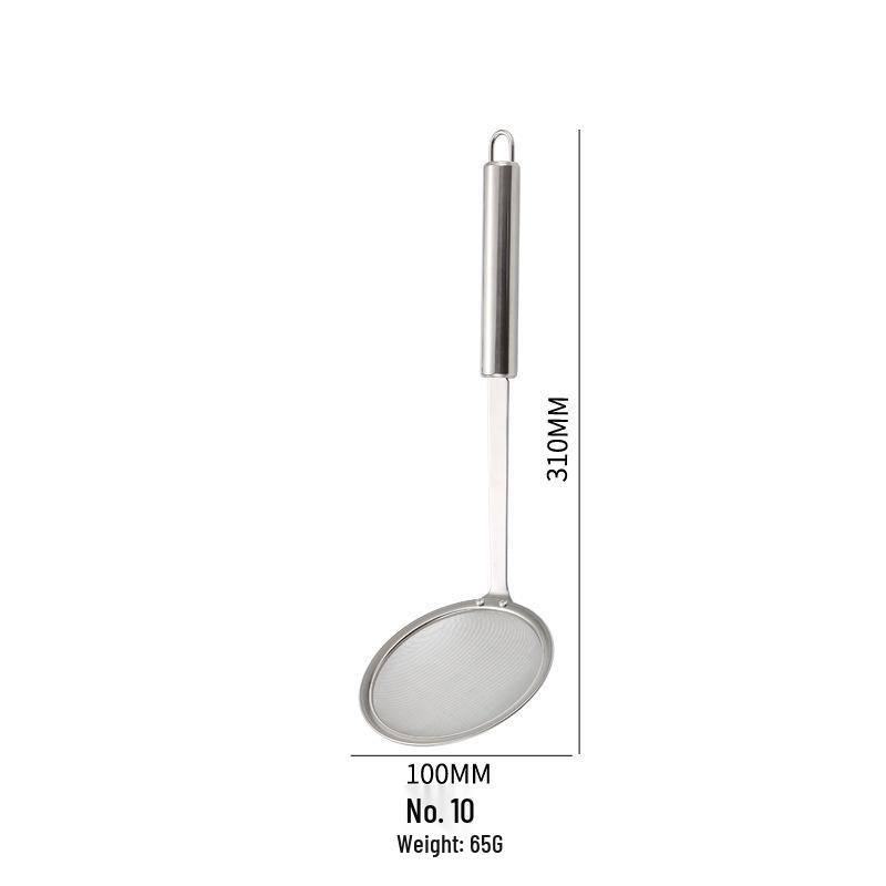 Stainless Steel 100 Mesh Skimmer & Oil Separator Spoon for Kitchen & Soy Milk Filtering