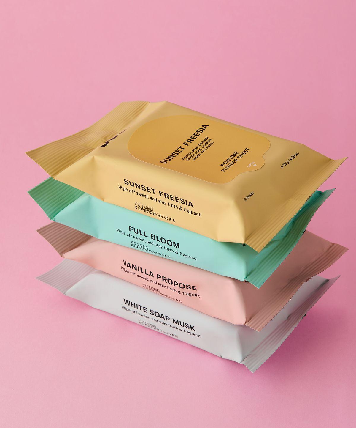 [3 Pack] Perfume Powder Sheets 20 Sheets (2+1) (Select 1 of 4 types) Sunset Freesia