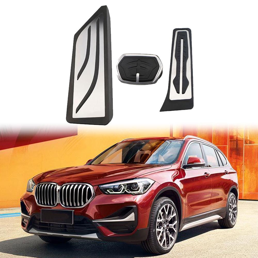 LHD Car Pedals for BMW X1 F48 2016 - 2026 X2 F39 2018 - 2026 Accelerator Gas Brake Pedal Cover  AT Stainless Steel Accessories