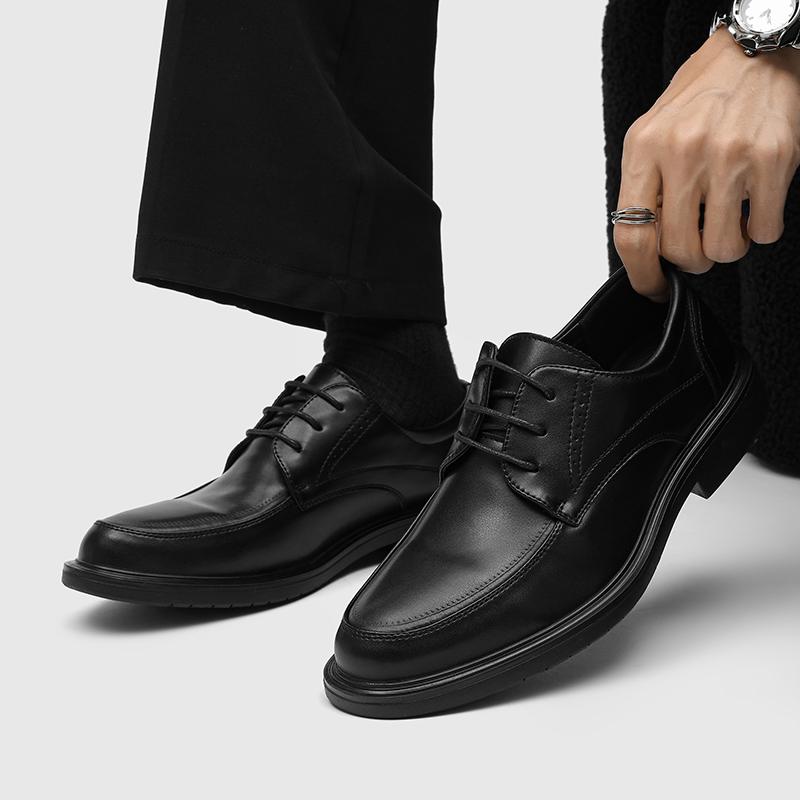 Fashion New Men Classic Oxfords Shoes All-match Men Business Shoes Leather Fashion Casual Shoes Wedding Vintage Men Leather Footwear