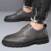 Fashion British Leather Business Men's Dress Shoes Spring Autumn Fashion Soft Sole Man Work Shoes Designer Fashion Casual Shoes Male