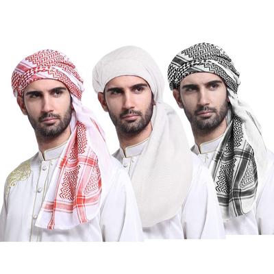 Winddichter Jacquard-Schal im Nahen Osten mit ethnischem Motiv für Herren – Dubai Arab Outdoor-Kopftuch