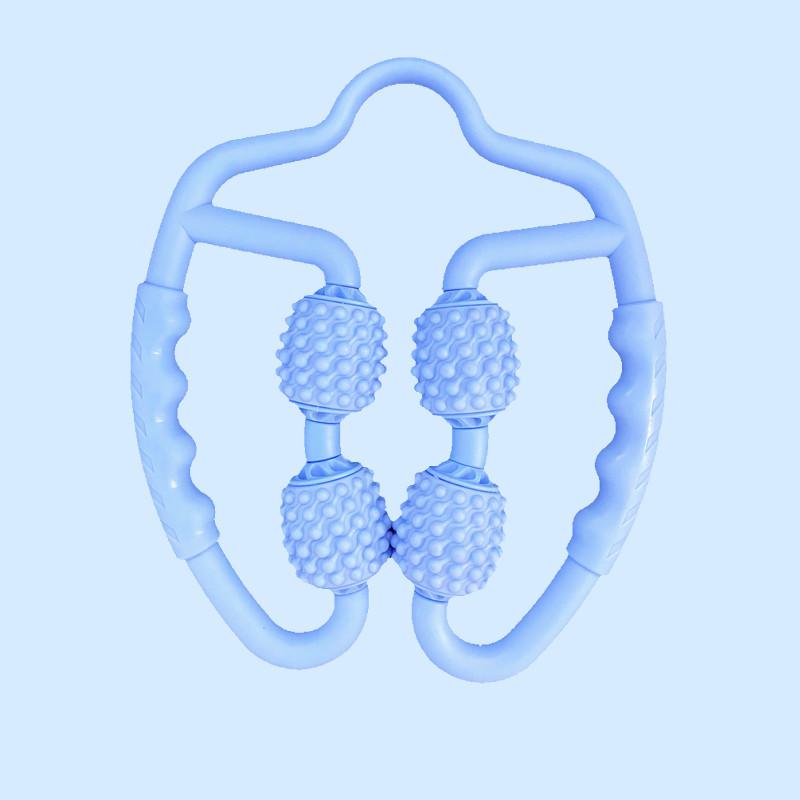 Leg Circular Clip Massager Roller Foam Muscle Relaxer Calf Four-Wheel Slimming Device for Relaxation And Fitness