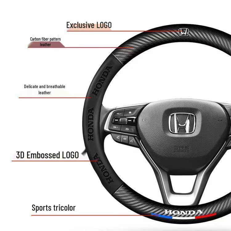 Honda Steering Wheel Covers: Accord, Civic, CRV, Breeze, Vezel, XR-V, Crown Road, City, Lingyu, Fit.