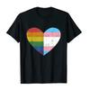 Heart With Rainbow And Transgender Flag For Lgbt Pride Month Tshirt Lgbtq Proud Graphic Tee Tops Wounisex Unisex Clothing