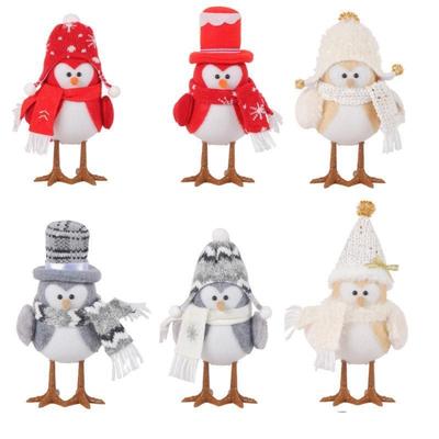 Cute Penguin Christmas Glow Penguin Birds Creative Christmas Gift Small Animal Table Decoration Ornaments