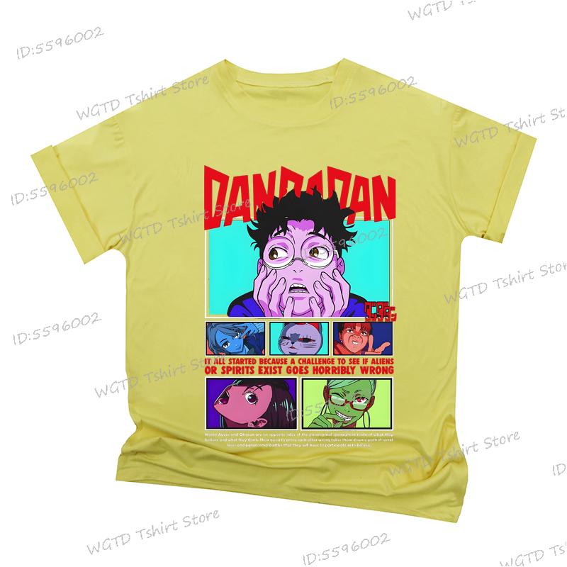 

Dandadan Cat Anime Cute Funny Manga T-Shirt, Anime Cartoon Unisex Tee, Kawaii Graphic Shirt, Humorous Top, Graphic T Shirts S