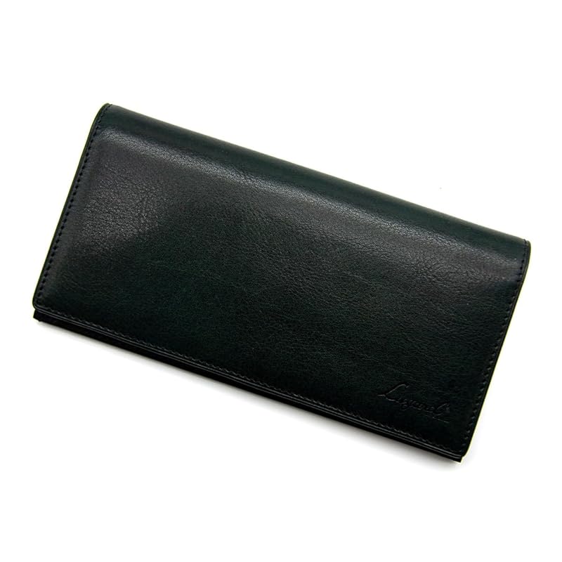 

[Laggard] Aoki bag wallet long wallet G3 cowhide genuine leather men s business gift present No.5206 ([76] dark green)