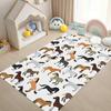 Kids' Playroom Rug Horse Patterned Area Rug Non Slip Mat for Children's Room Colorful Cartoon Design Easy To Clean Home Decor