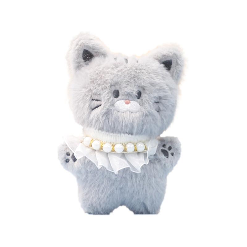 Cute Cat Plush Toy With Funny Animal Keychain Stuffed Animal For Gifts Kids