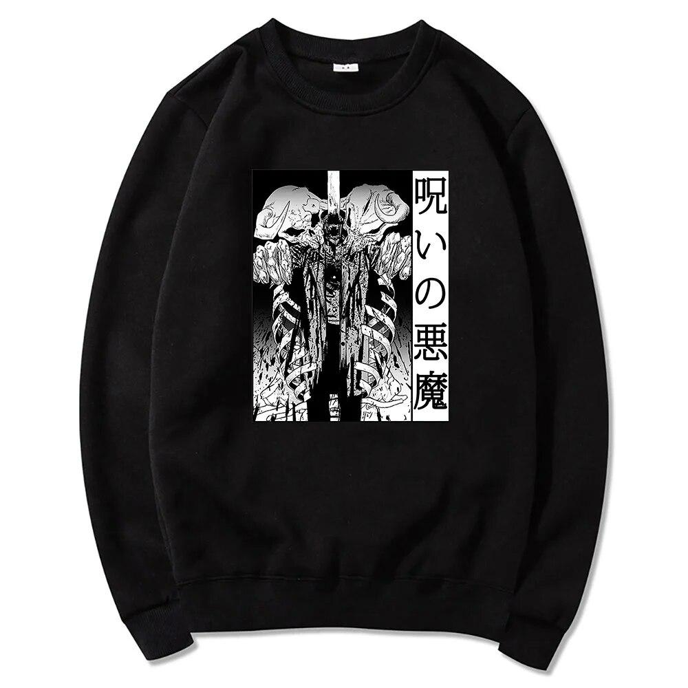 Felpe con cappuccio unisex Anime Chainsaw Felpa unisexga Diavolo della Maledizione Inverno 2022 Felpa unisex/da donna girocollo Primavera/Autunno Felpa con grafica Sudaderas