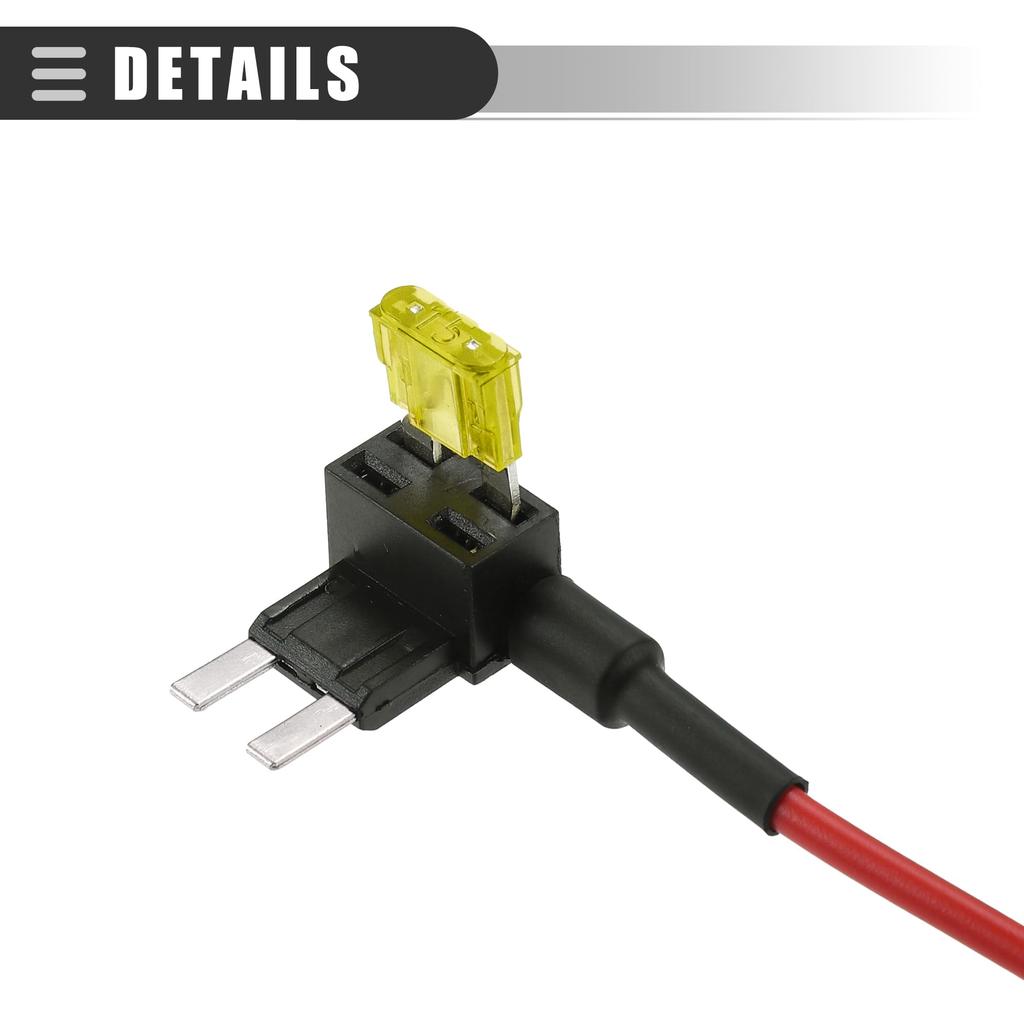 ACROPIX Universal Circuit Addition 12V Mini Fuse Tap Holder Adapter