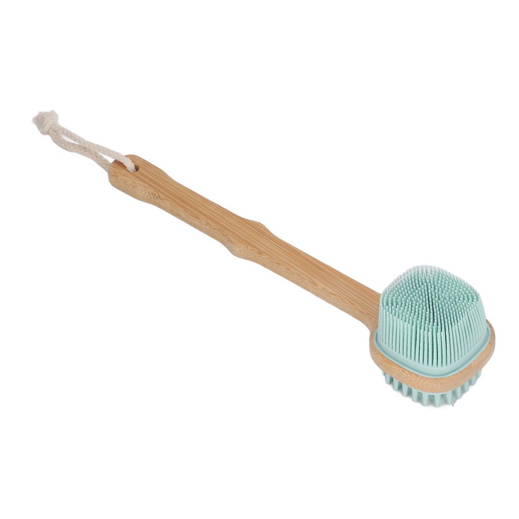 Back Scrubber Long Handle Double Sided Gentle Massage Exfoliating Body Shower Brush with Lanyard