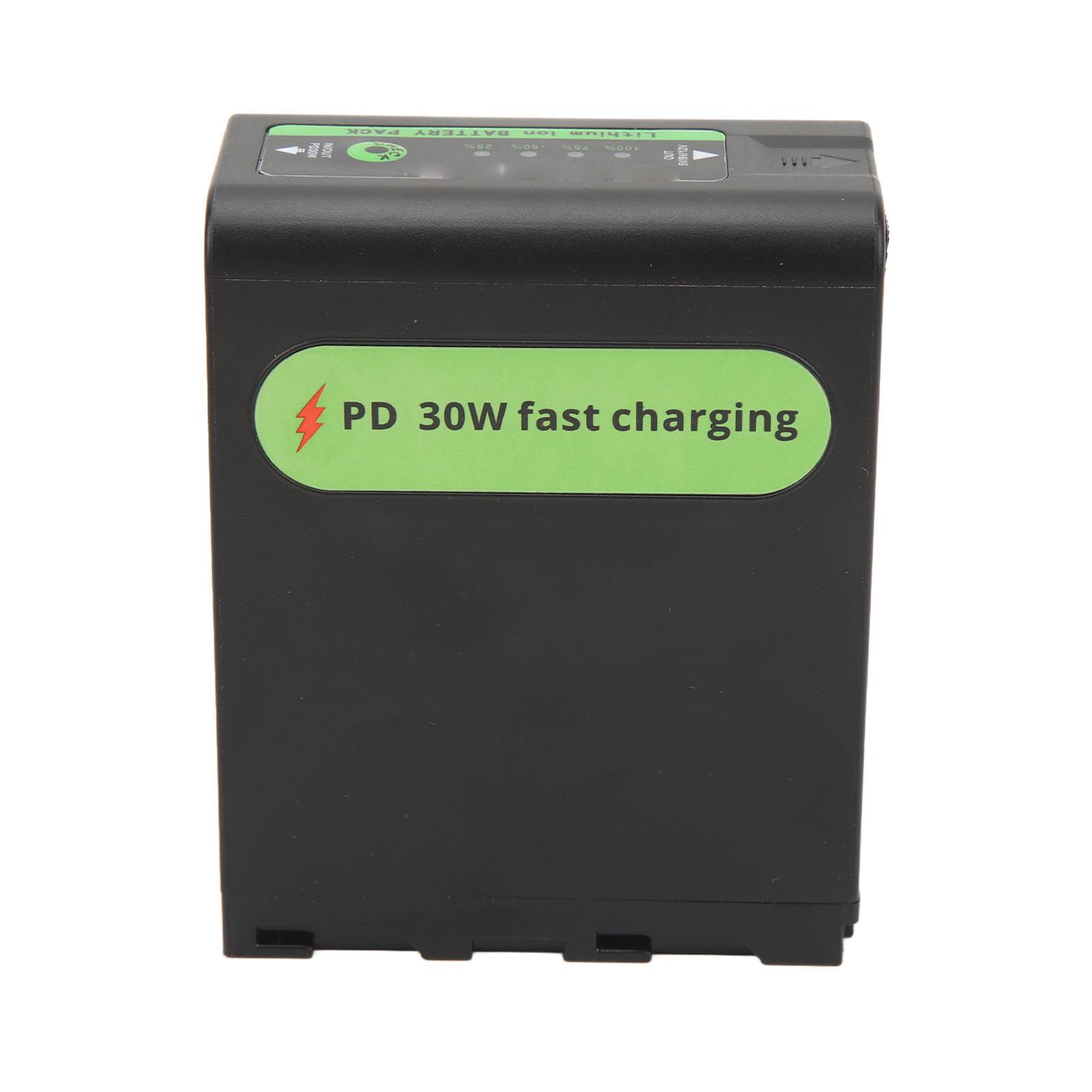 

Аккумулятор NP F990 30 Вт 13750 мАч USB A Type C для быстрой зарядки видеокамеры, сменный аккумулятор для MC2500C