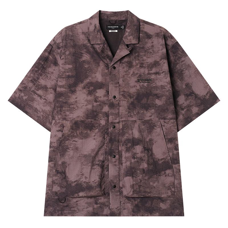 Teenie Weenie Men s Bear Full Print Sun-Protective Short-Sleeve Shirt L