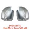 Car ABS Chrome Rearview Accessories Plated Trim Door Mirror Cover With LED For Mitsubishi Montero V73 2001 2002 2003 2004 2005