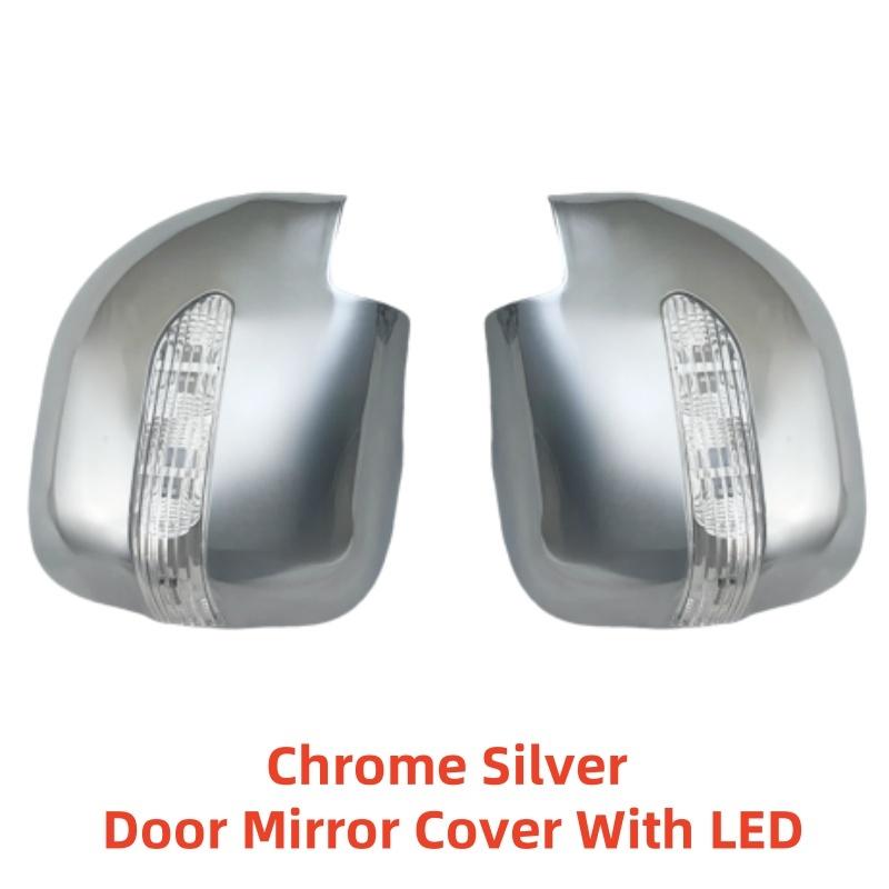 Car ABS Chrome Rearview Accessories Plated Trim Door Mirror Cover With LED For Mitsubishi Montero V73 2001 2002 2003 2004 2005
