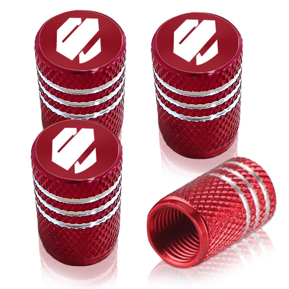 Haoshilianfa Alphard Tire Air Valve Cap for Toyota, Aluminum, Alphard Automotive Dress Up Parts, Alphard